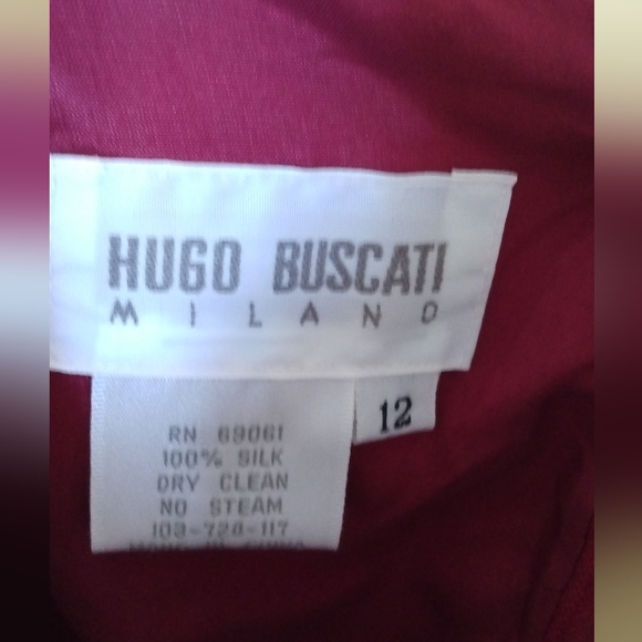 Hugo Buscati Silk Dress NWT Classic Sheath - Picture 2 of 8